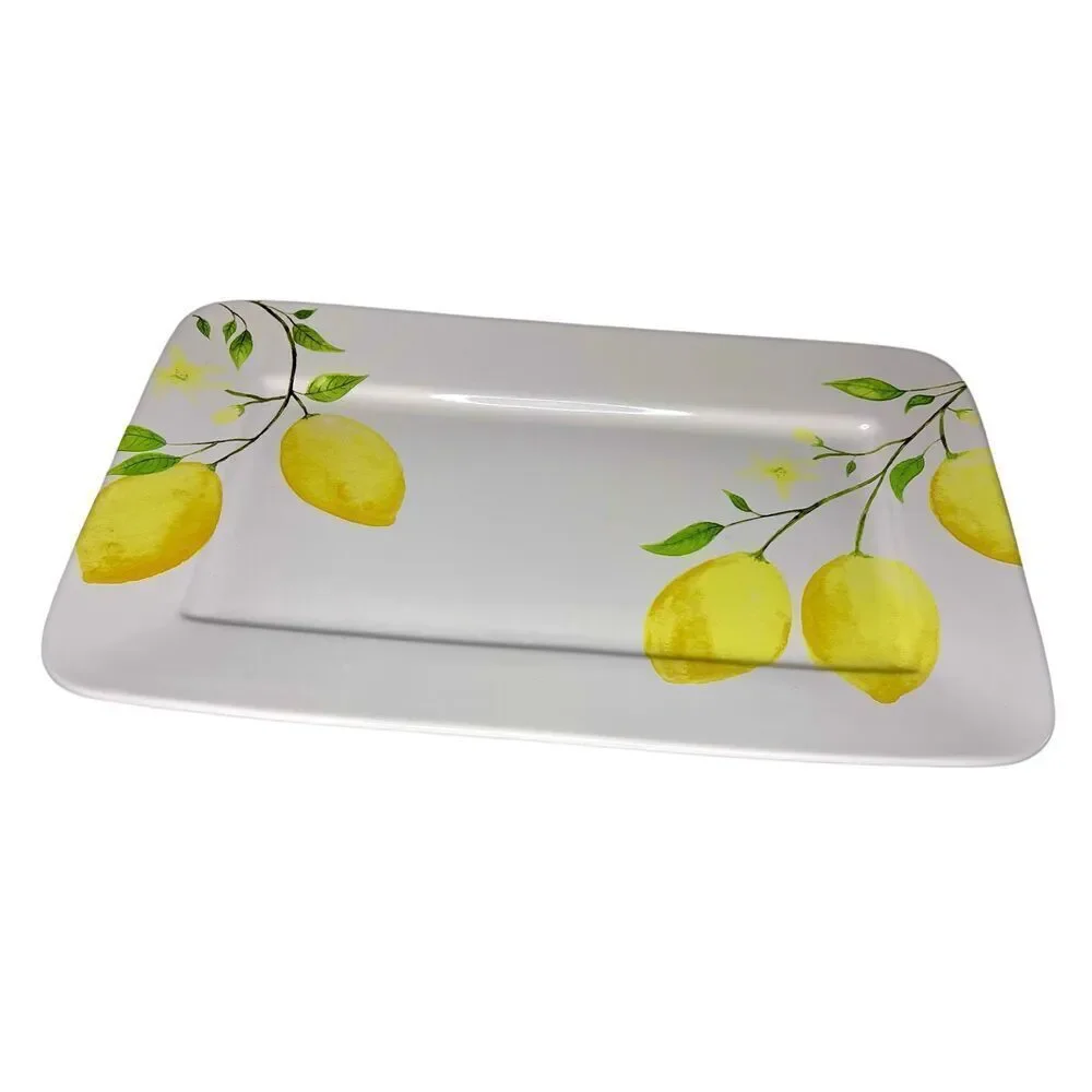 Sur La Table Citron Lemon Rectangular Serving Platter 18x11
